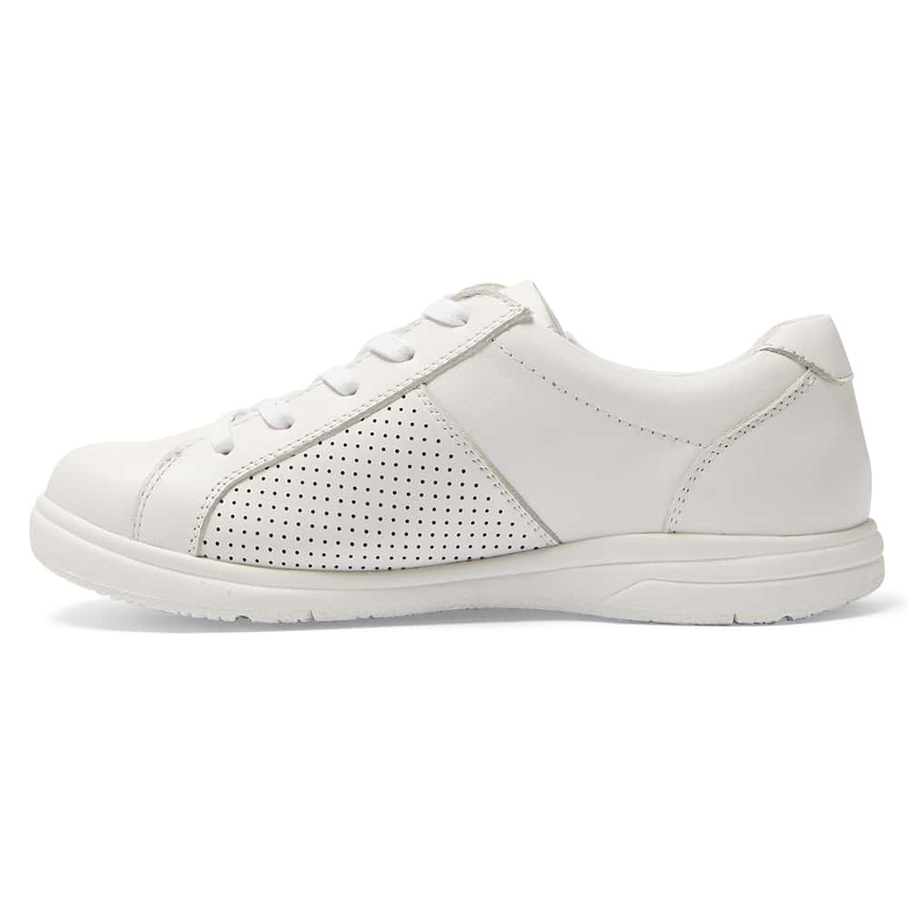 Normandy Sneaker in White Leather