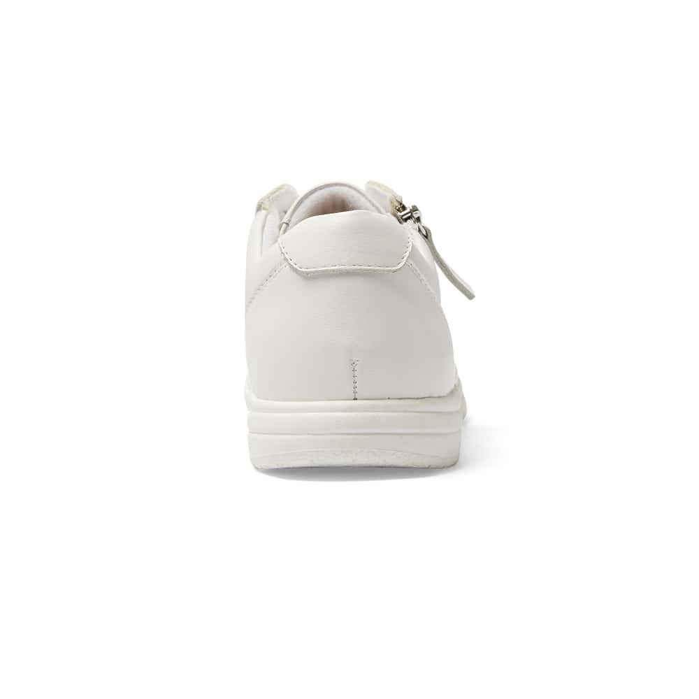 Normandy Sneaker in White Leather