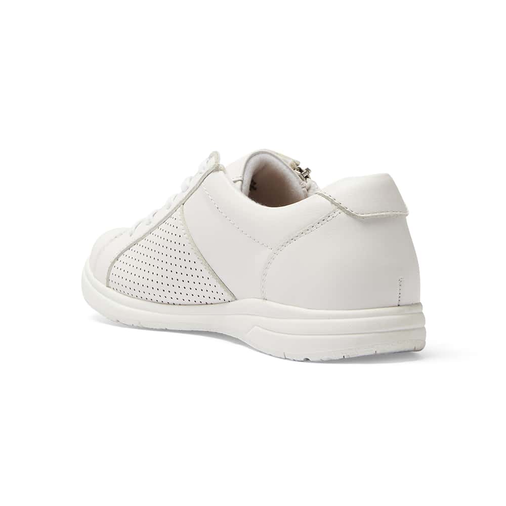 Normandy Sneaker in White Leather