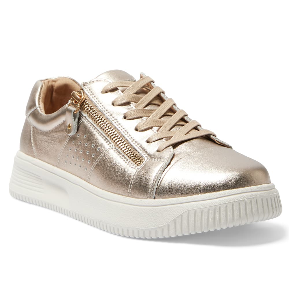 Novella Sneaker in Pewter Leather