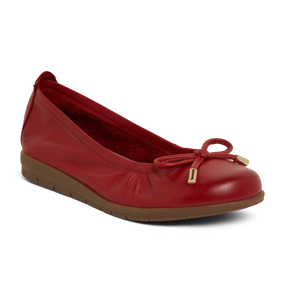 Barton Flat in Red Leather