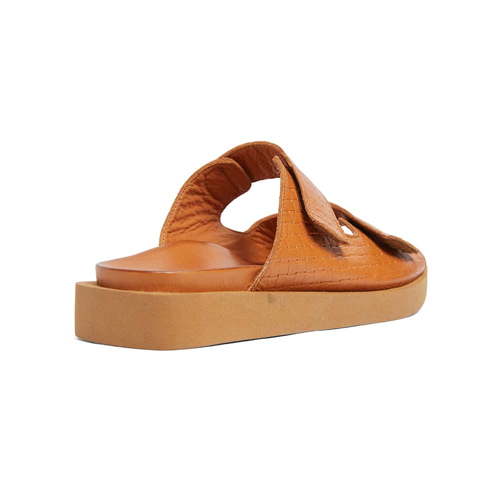 Jaffa Slide in Cognac Leather