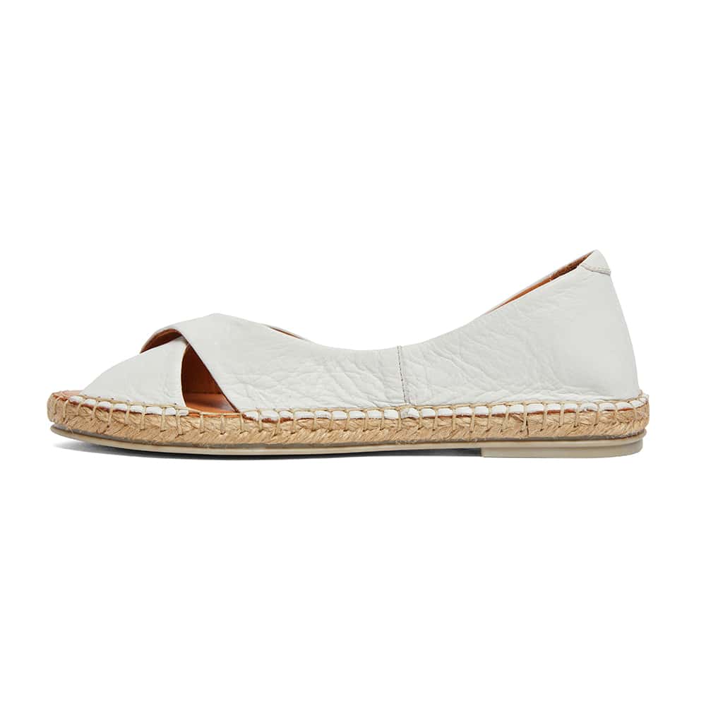 Kala Sandal in White Leather