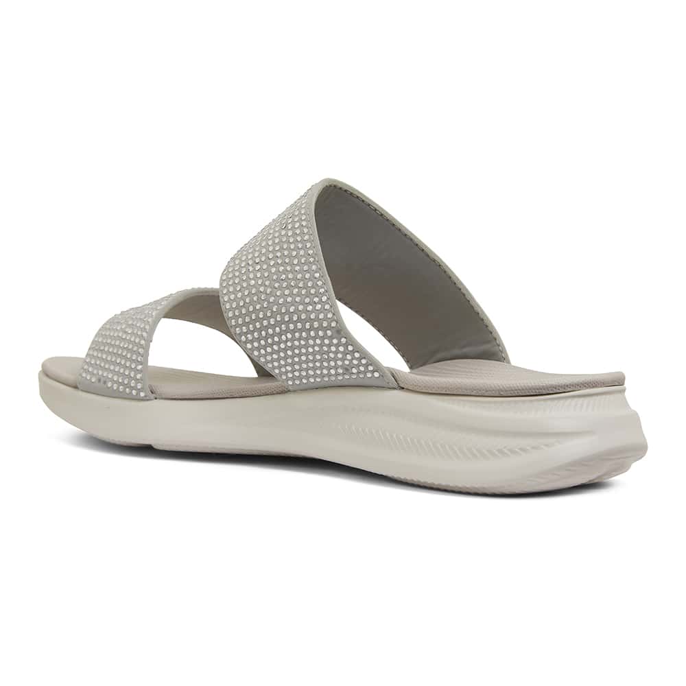 Novato Slide in Light Grey Diamante