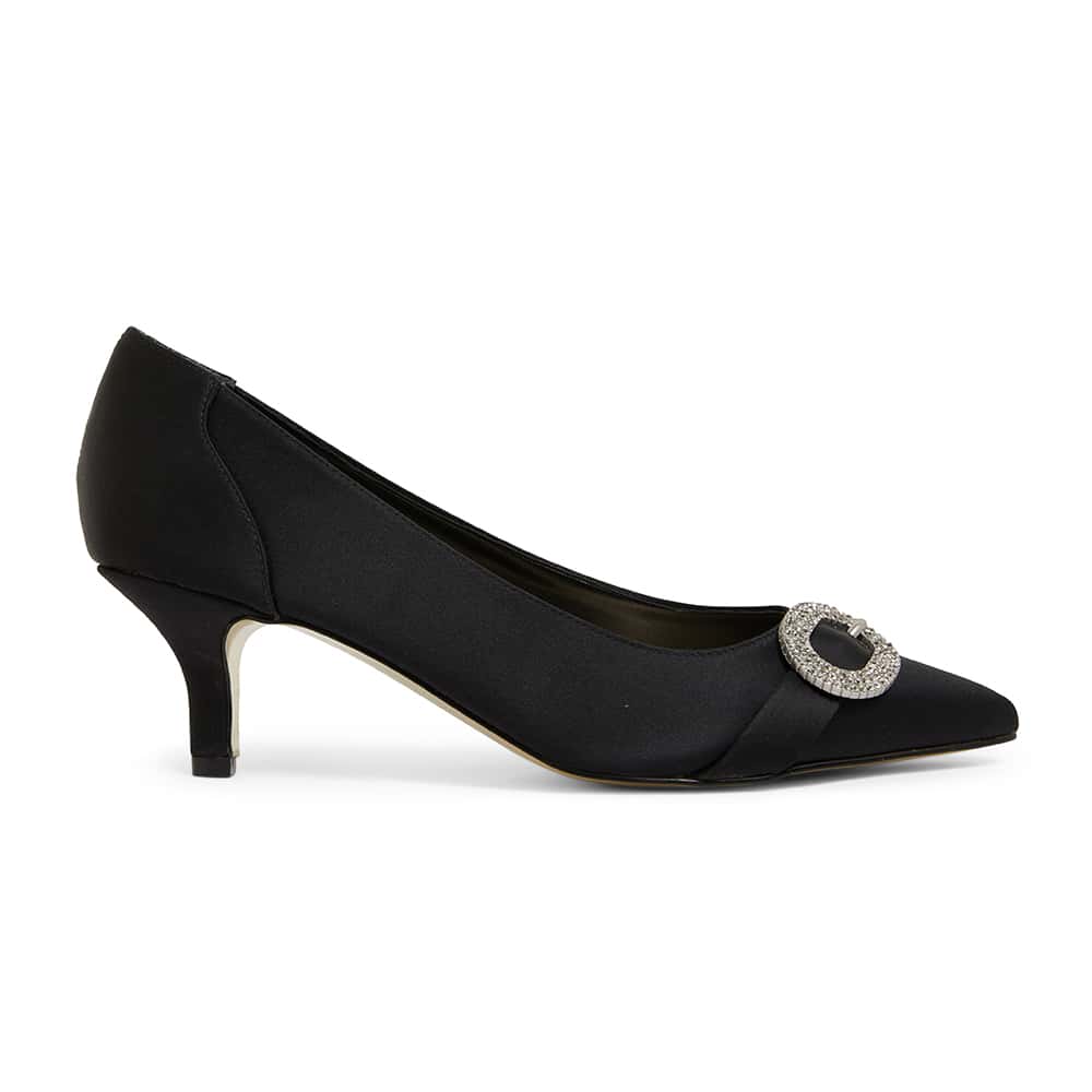 Tina Heel in Black Fabric | Alan Pinkus | Shoe HQ