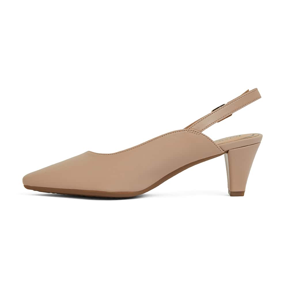 Agatha Heel in Blush Leather