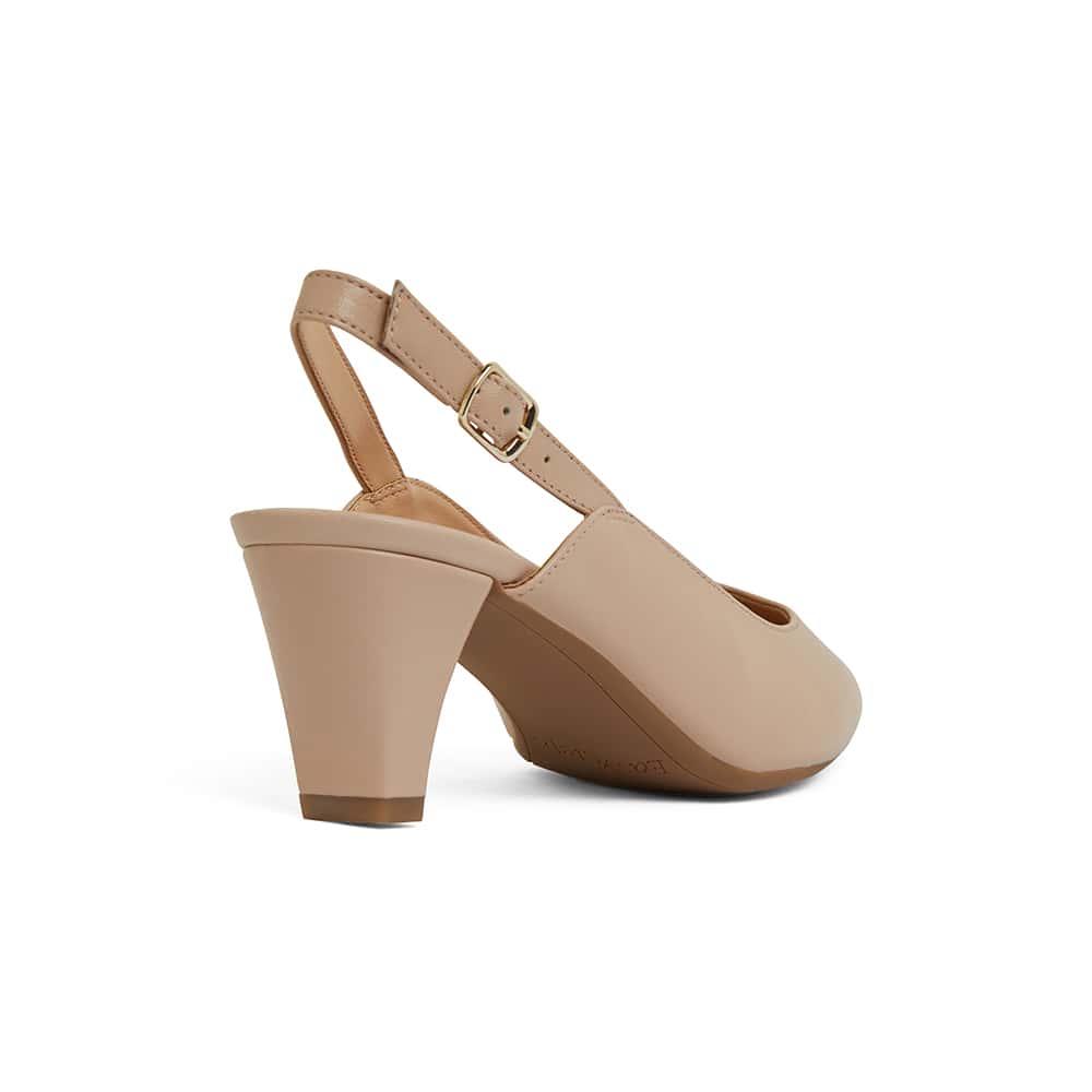 Agatha Heel in Blush Leather