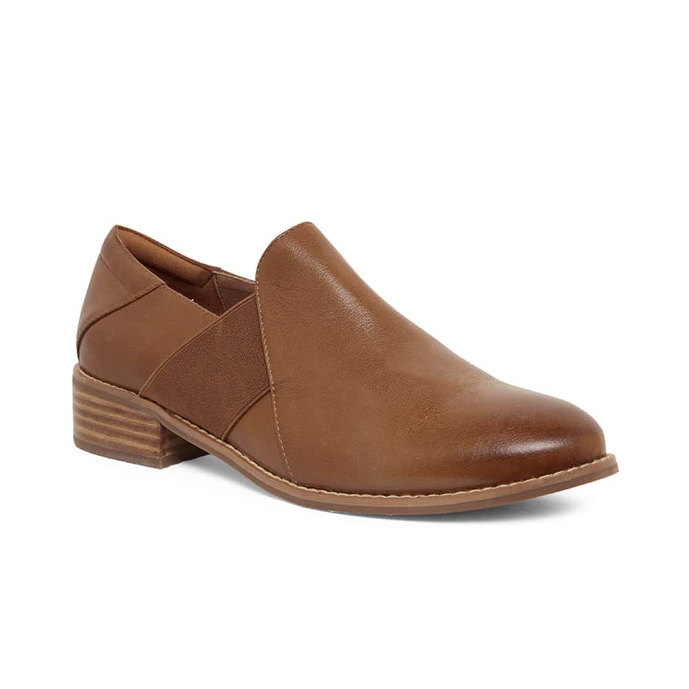 Baron Heel in Mid Brown Leather