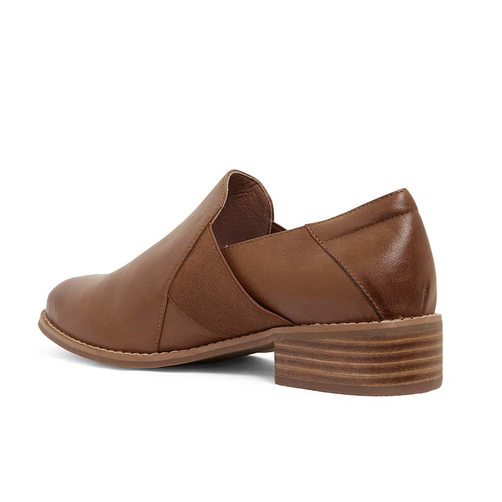 Baron Heel in Mid Brown Leather