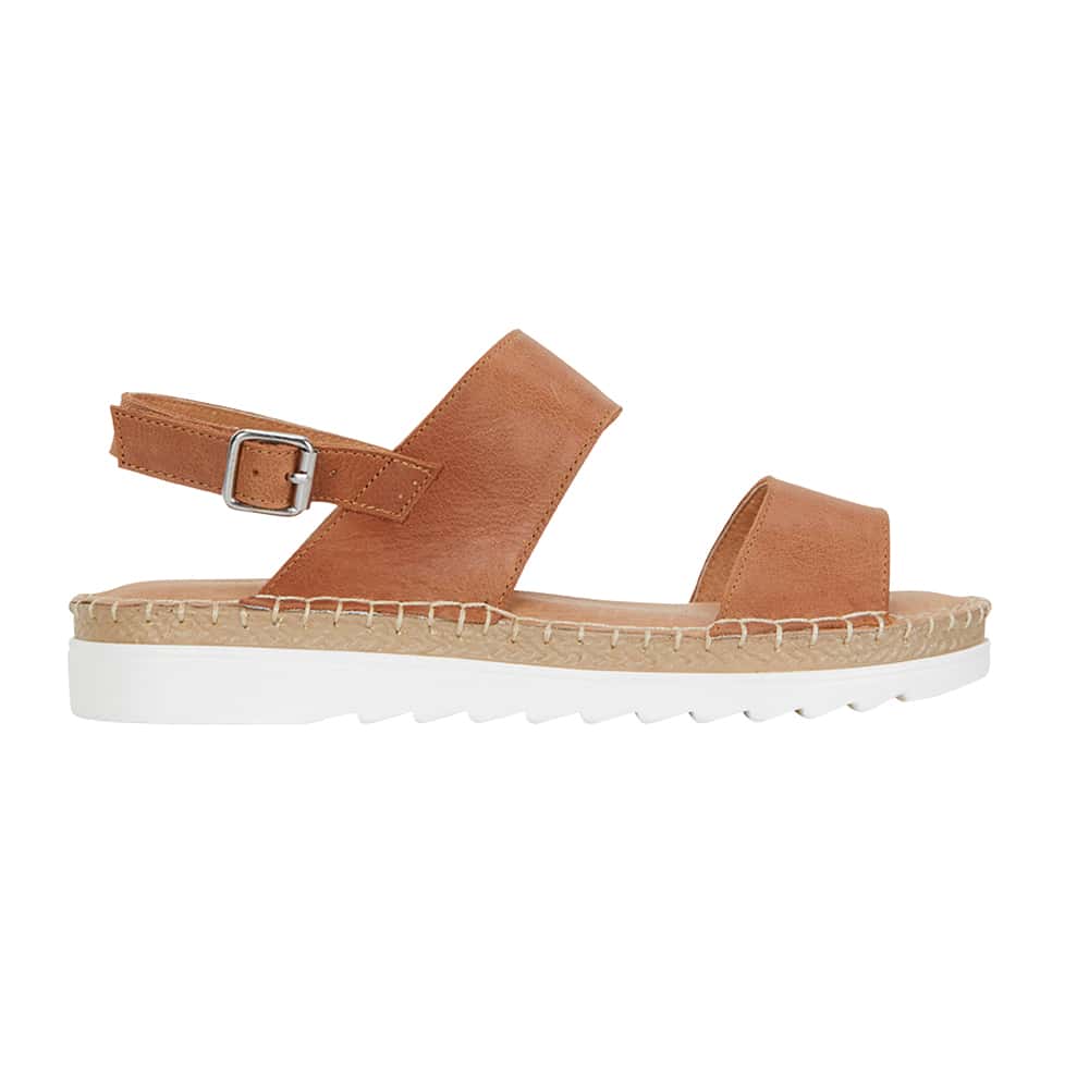 Egan Sandal in Tan Leather | Easy Steps | Shoe HQ