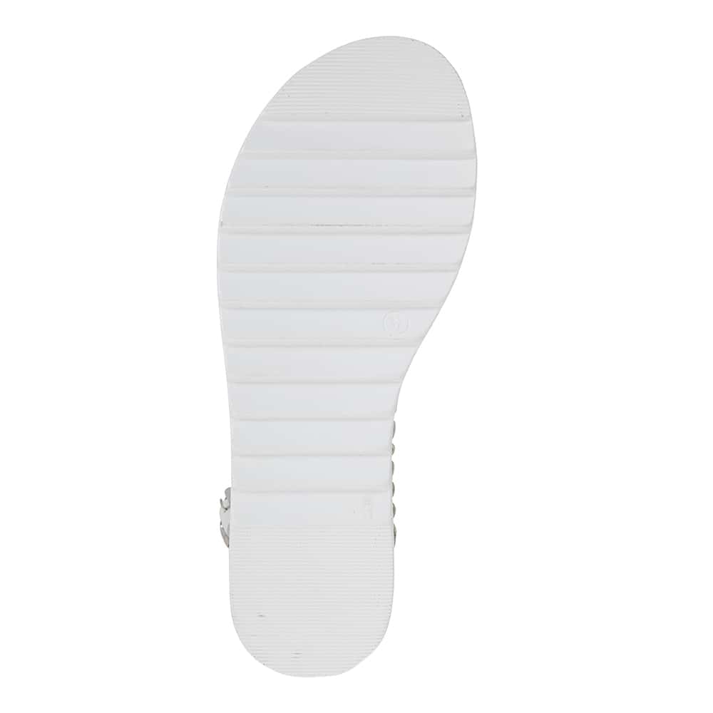 Egan Sandal in White Leather