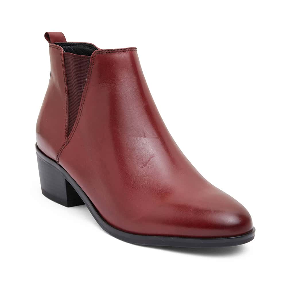 Jarrett Boot in Red Leather | Easy Steps | Shoe HQ