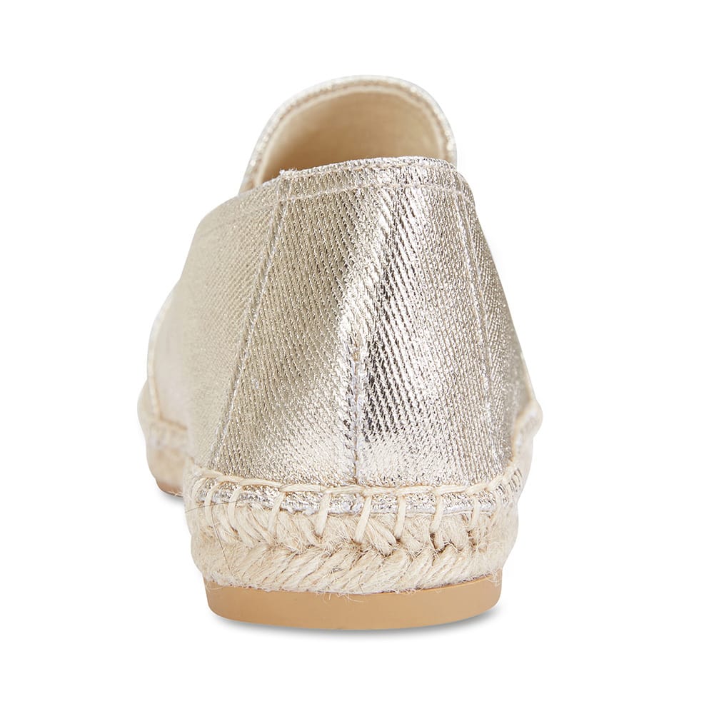 Lilly Loafer in Gold Fabric