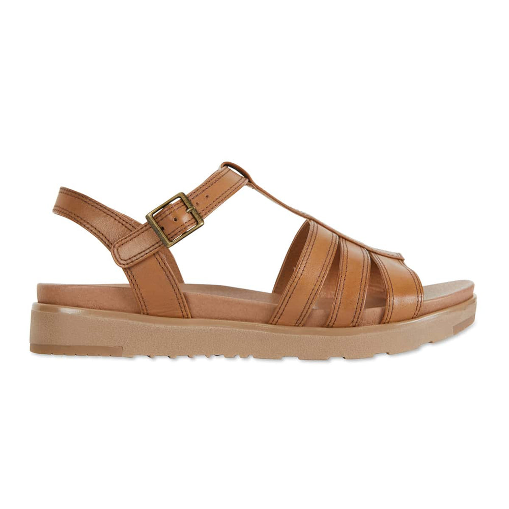 Ohio Sandal in Cognac Leather