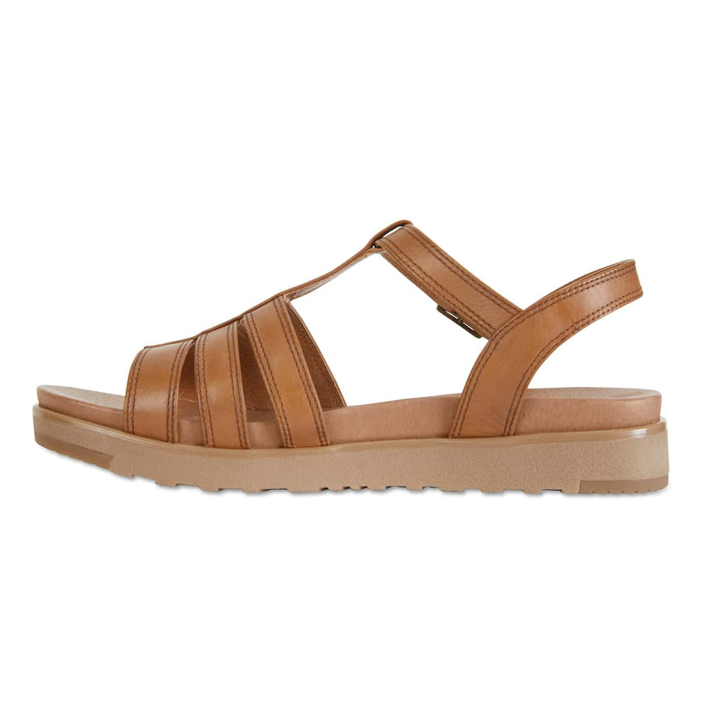 Ohio Sandal in Cognac Leather