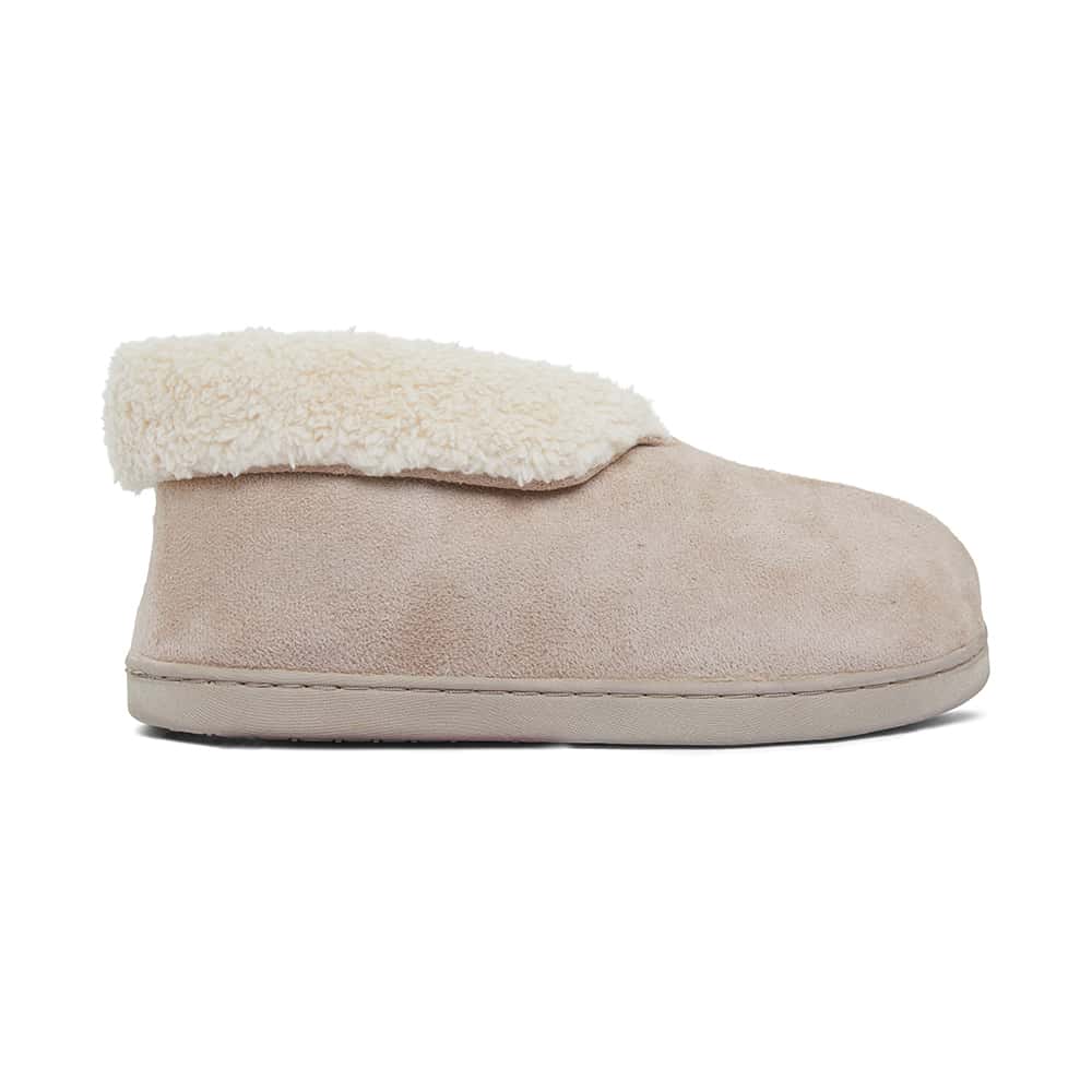 Party Slipper in Beige Fabric