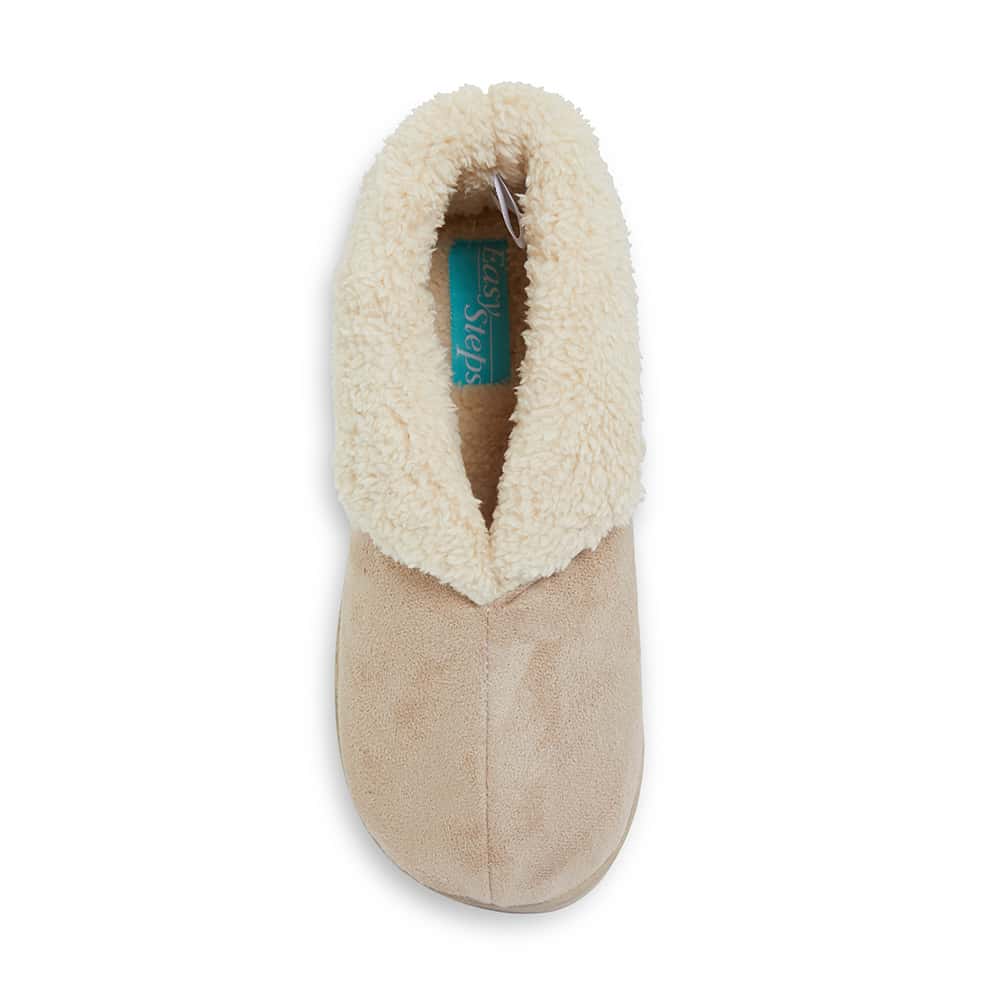 Party Slipper in Beige Fabric