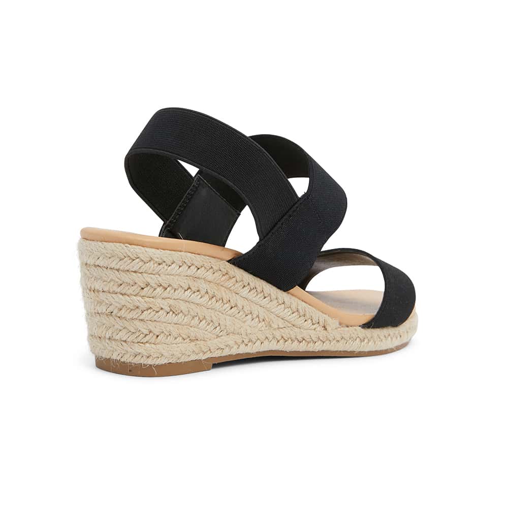 Sandy Espadrille in Black Fabric