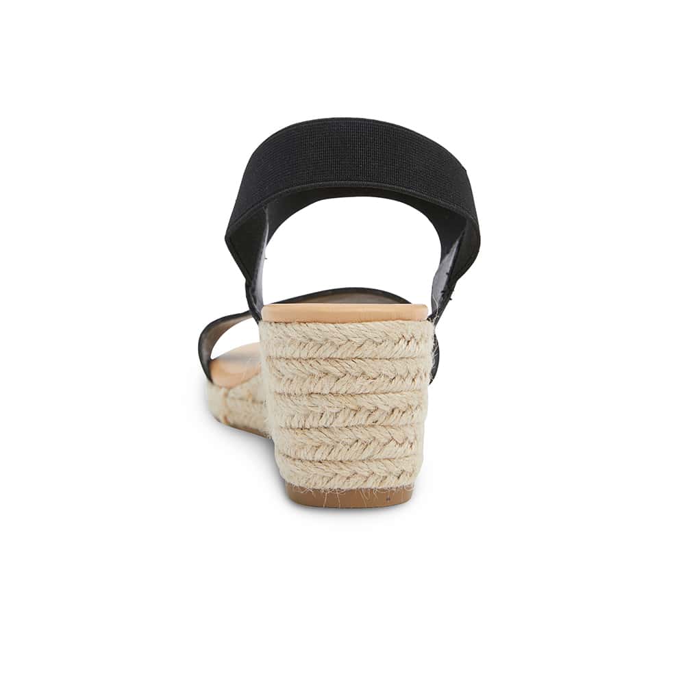 Sandy Espadrille in Black Fabric