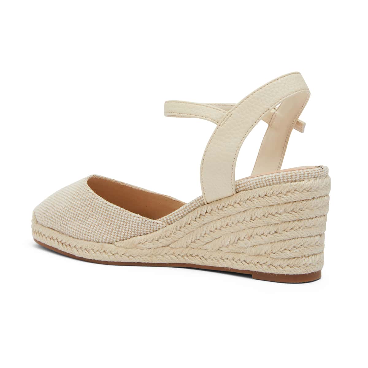 Santos Wedge in Natural Fabric