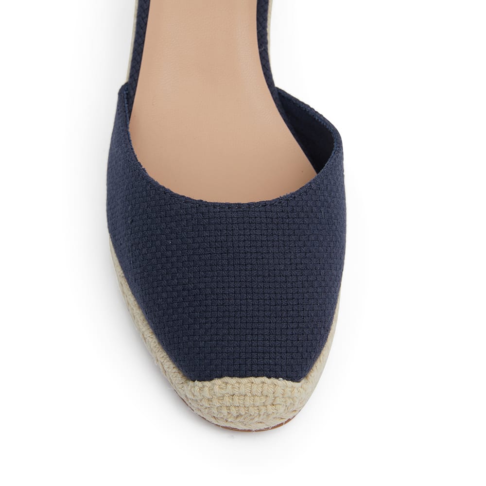 Santos Wedge in Navy Fabric