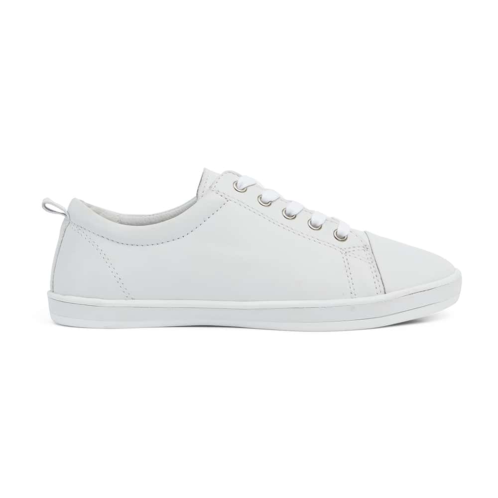 Waffle Sneaker in White Leather | Easy Steps | Shoe HQ