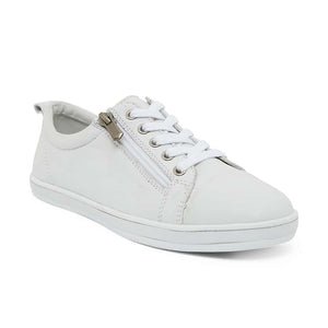 Easy Steps Whisper Sneaker in White Leather