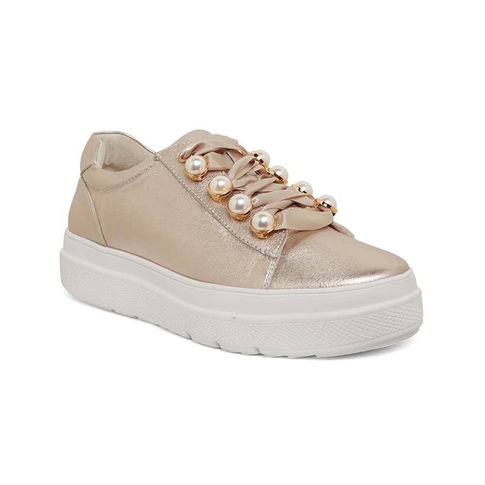 Bant Sneaker in Soft Gold Leather | Jane Debster | Shoe HQ