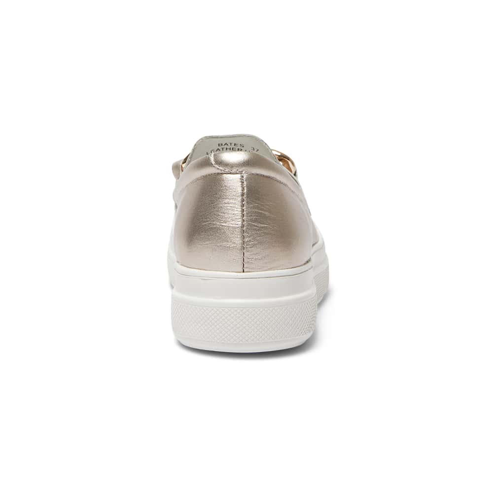 Bates Sneaker in Soft Gold Leather