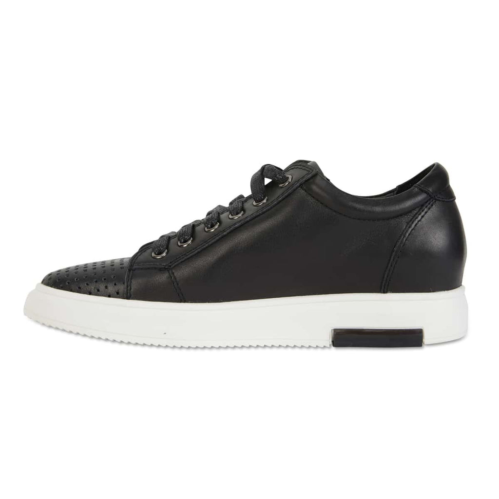 Carson Sneaker in Black Leather | Jane Debster | Shoe HQ