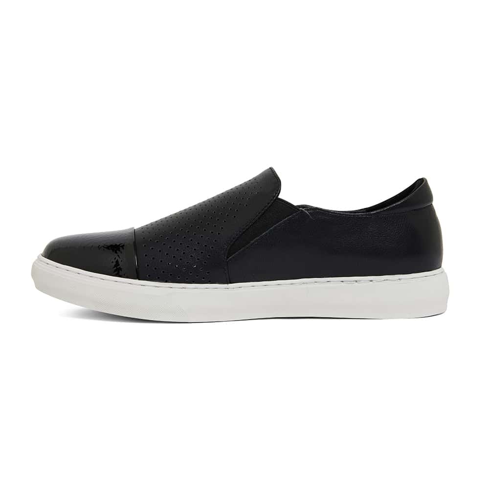 Celina Sneaker in Black Leather | Jane Debster | Shoe HQ