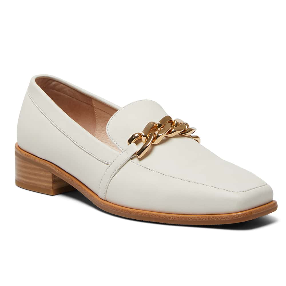 Dalton Loafer in Ivory Leather