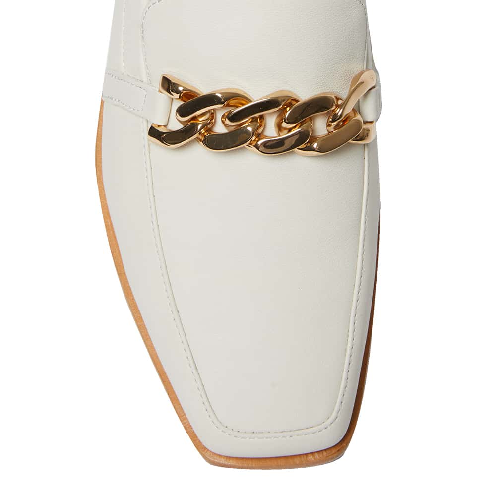 Dalton Loafer in Ivory Leather