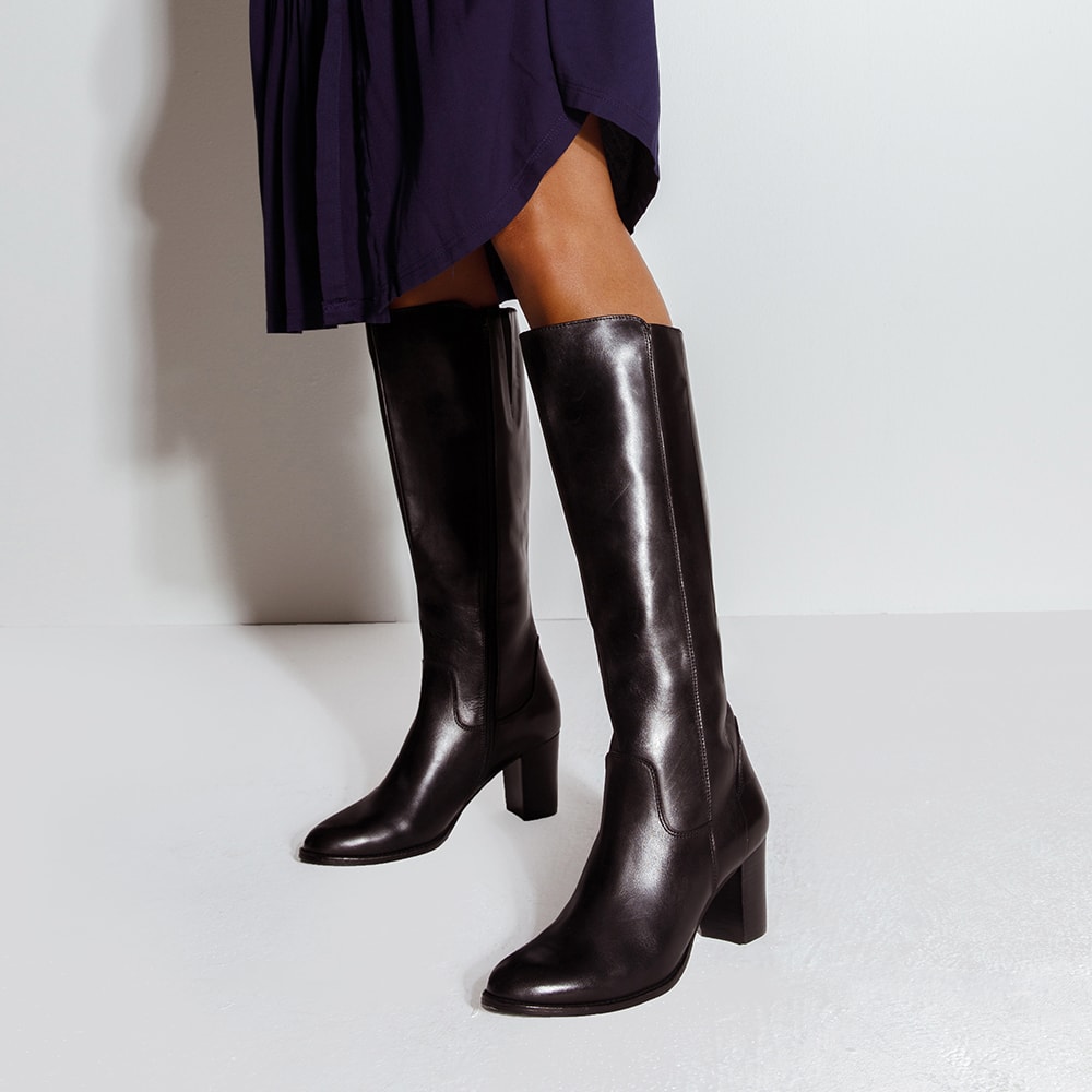 Germaine Boot in Black Leather