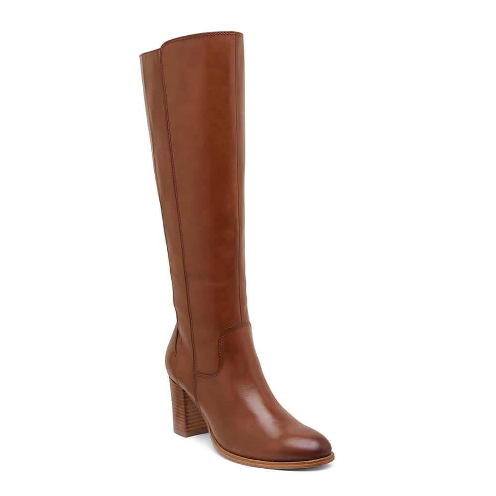 Germaine Boot in Mid Brown Leather | Jane Debster | Shoe HQ