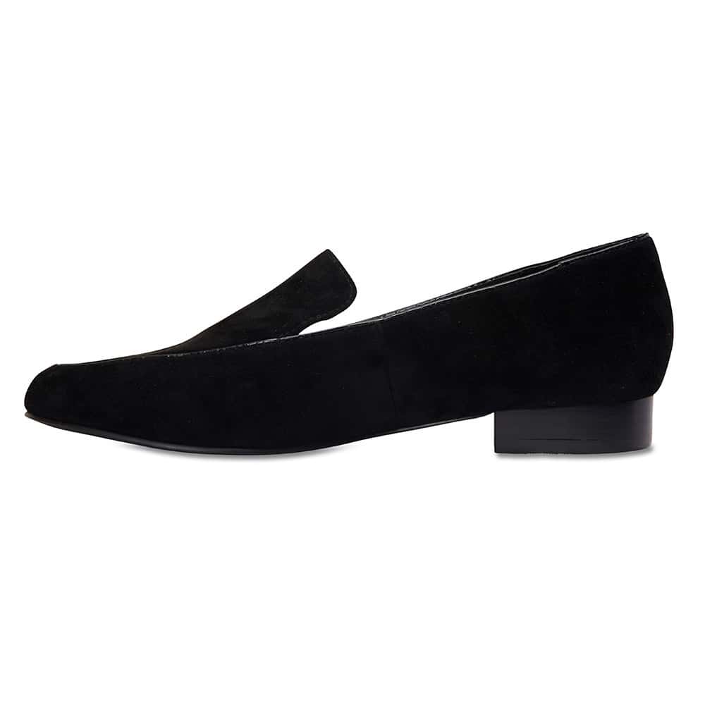 Holly Loafer in Black Suede | Jane Debster | Shoe HQ