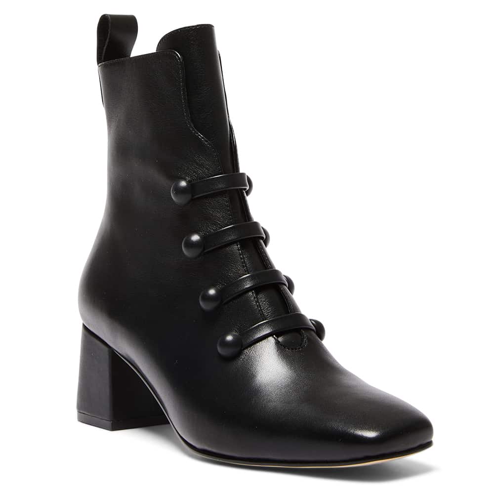 Penelope Boot in Black Leather