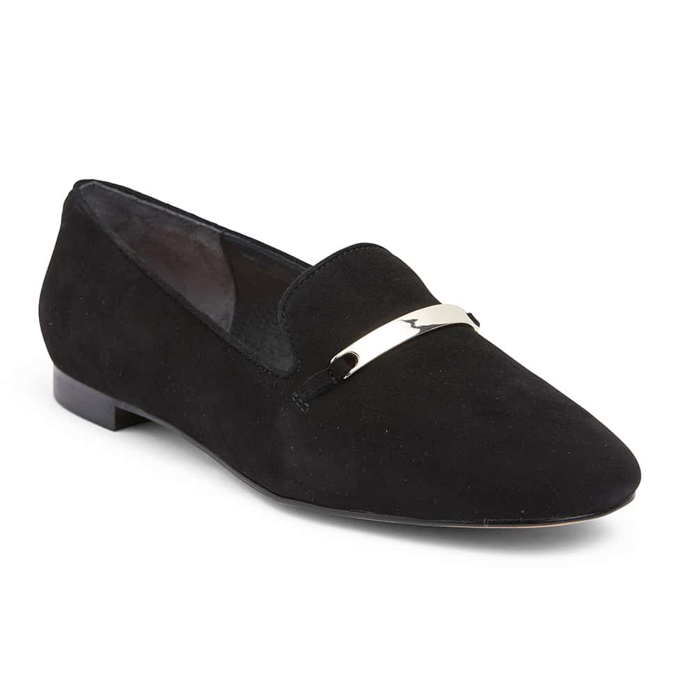 Jane Debster | Quantum Loafer in Black Suede