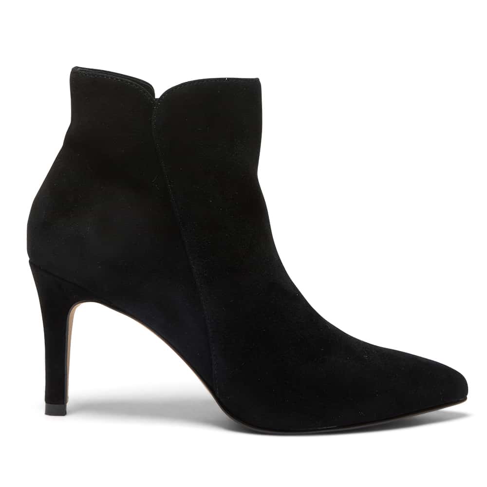 Ursula Boot in Black Suede