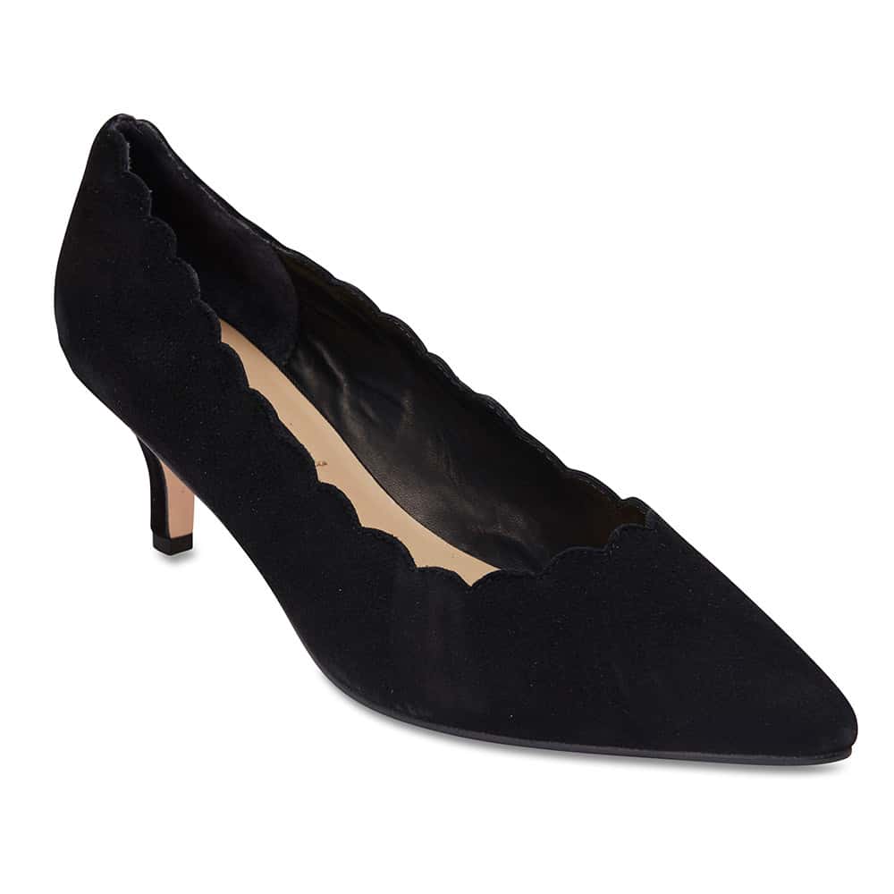 Jane Debster | Zanna Heel in Black Suede