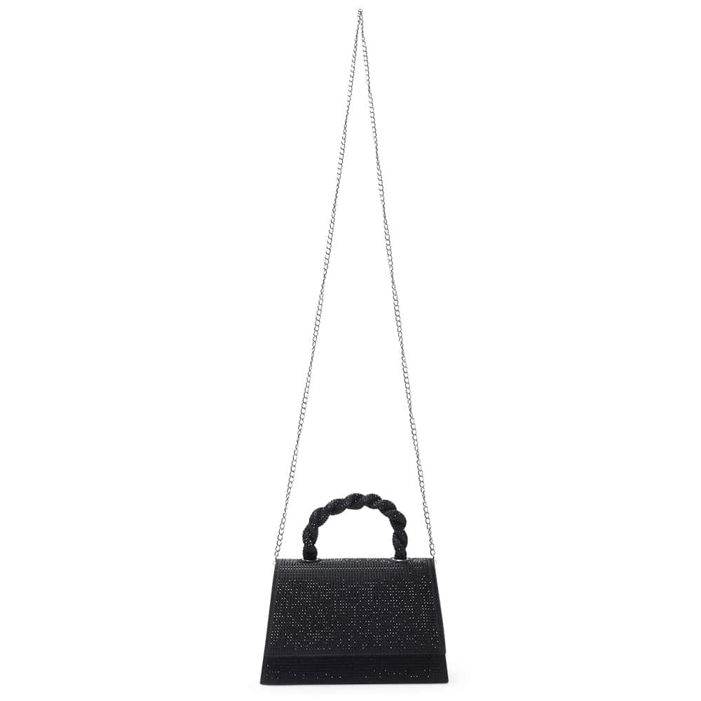 Kasper Handbag in Black Crystal