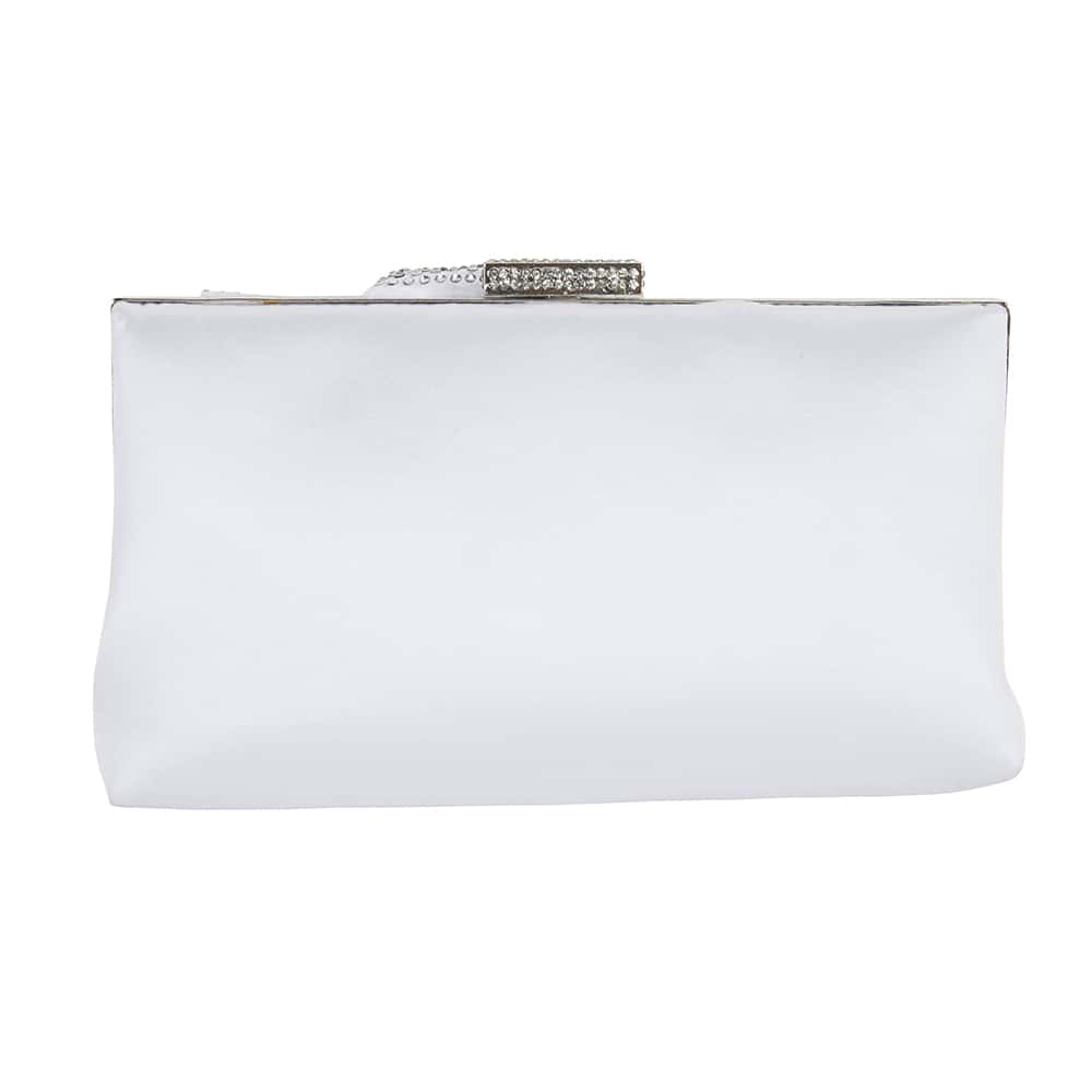 Skyla Handbag in White Fabric