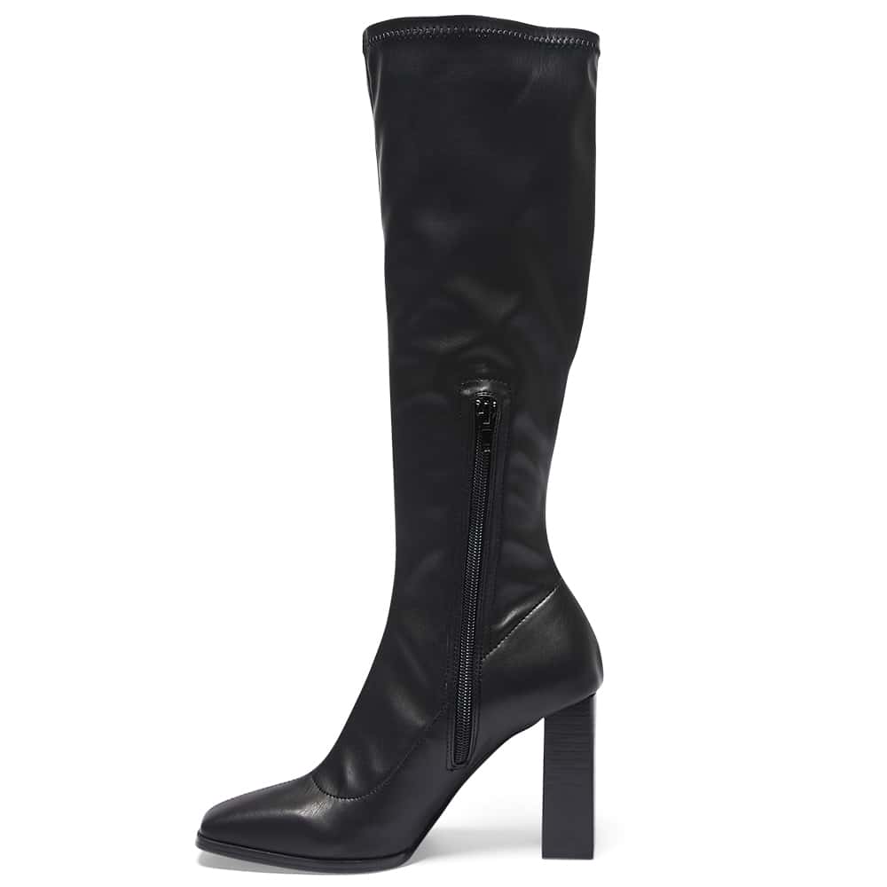 Damsel Boot in Black Smooth | Ravella | Shoe HQ