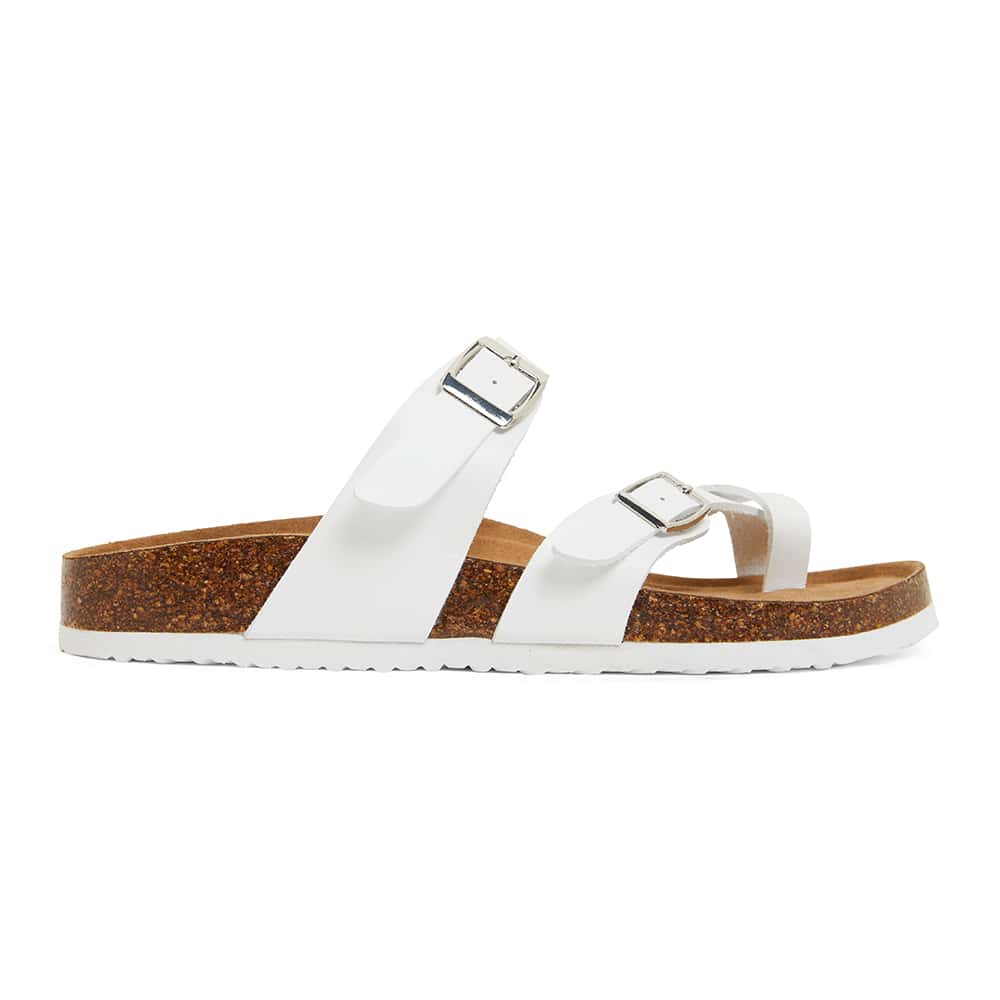 Deva Sandal in White Smooth | Ravella | Shoe HQ