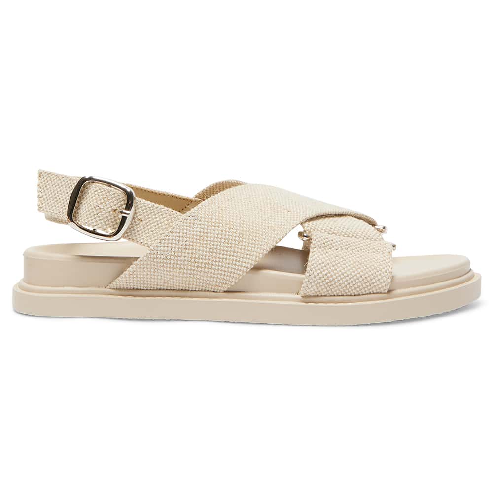 Fabian Sandal in Natural Linen