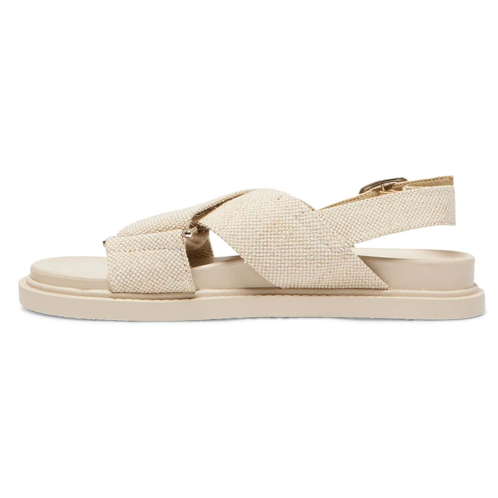 Fabian Sandal in Natural Linen