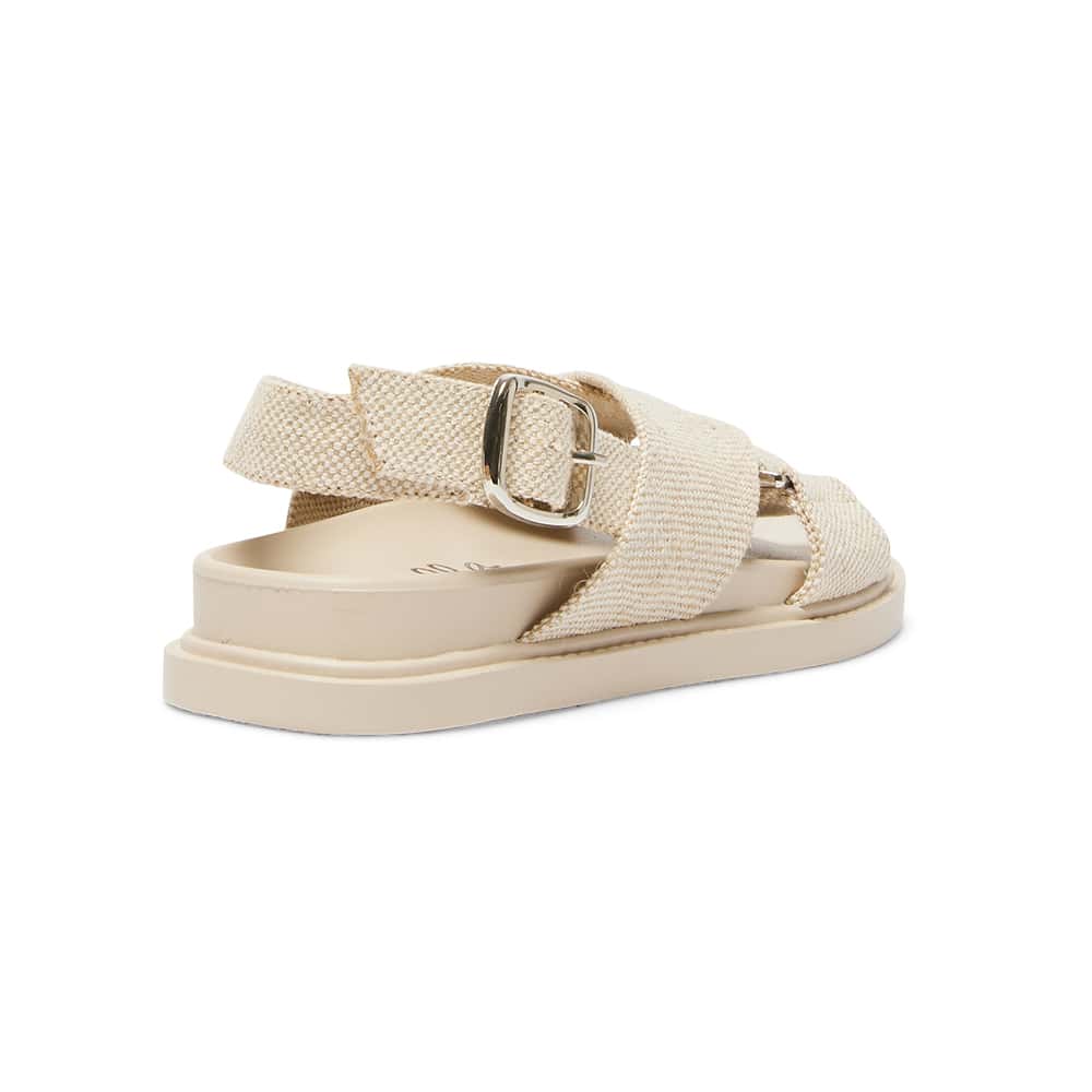 Fabian Sandal in Natural Linen