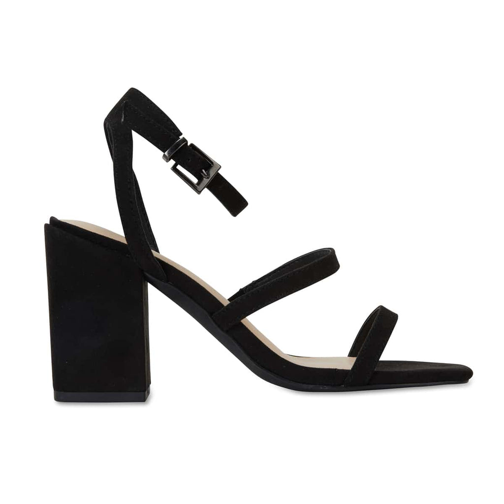 Gery Heel in Black Suede | Ravella | Shoe HQ