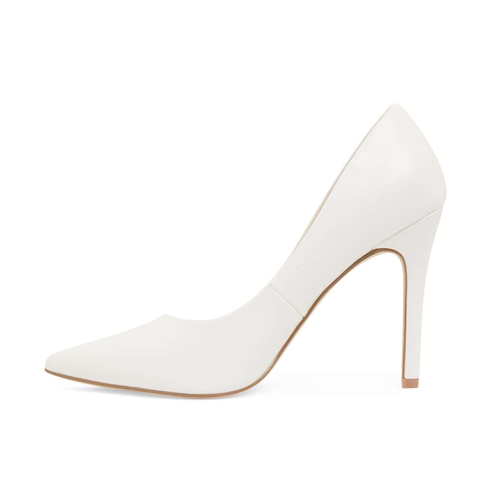 Harbour Heel in White Smooth