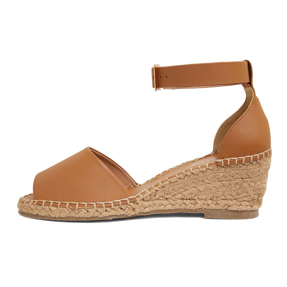 Henley Espadrille in Tan Leather | Ravella | Shoe HQ